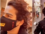 Actors Ishaan Khatter and Siddhant Chaturvedi take a bike ride.