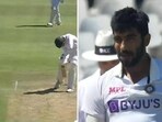 Jasprit Bumrah gives the death stare to Marco Jansen after picking his wicket(Twitter grab)