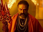 Nandamuri Balakrishna in a still from Akhanda.&nbsp;