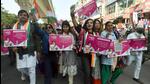Congress hold an election awareness march on women welfare ahead of UP elections at Sector 27, in Noida, on December 20. The party on Thursday released its first list of candidates for the upcoming polls. Congress hold an election awareness march on women welfare ahead of UP elections at Sector 27, in Noida, on December 20. The party on Thursday released its first list of candidates for the upcoming polls.