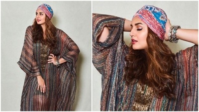 Huma Qureshi earlier posted photos of herself in a chiffon lurex kaftaan by designer Nikita Wadhwa Mhaisalkar. (Instagram/@iamhumaq) Huma Qureshi earlier posted photos of herself in a chiffon lurex kaftaan by designer Nikita Wadhwa Mhaisalkar. (Instagram/@iamhumaq)