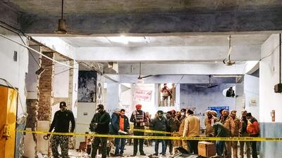 Ludhiana: Security personnel at the Ludhiana district court complex after the December 23 blast. Two people died and three others were injured in the explosion. (PTI) Ludhiana: Security personnel at the Ludhiana district court complex after the December 23 blast. Two people died and three others were injured in the explosion. (PTI)