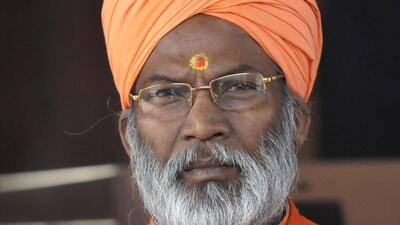 A FIR has been filed against Unnao MP Sakshi Maharaj for a birthday event in Rishikesh attended by about 100 people. The case was registered on directions of Rishikesh returning officer Apurva Pandey. (HT File Photo/Vipin Kumar) A FIR has been filed against Unnao MP Sakshi Maharaj for a birthday event in Rishikesh attended by about 100 people. The case was registered on directions of Rishikesh returning officer Apurva Pandey. (HT File Photo/Vipin Kumar)