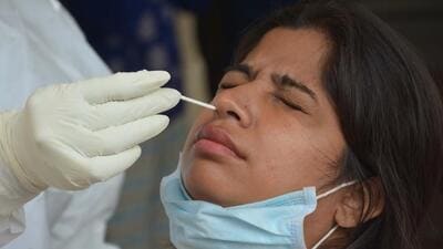 No change was made in the charges for rapid antigen test, which costs  ₹350 in Chandigarh. (Sant Arora/HT)