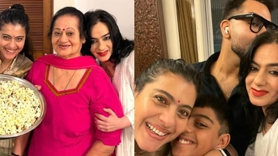 Kajol shared glimpses of her Lohri celebrations on social media. Kajol shared glimpses of her Lohri celebrations on social media.