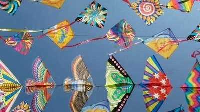 People in several states celebrate the festival by flying kites. People in several states celebrate the festival by flying kites.