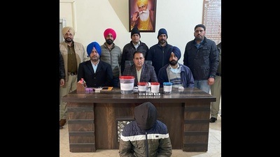 The IYSF is a banned outfit being run by wanted terrorist Lakhbir Singh Rode, who reportedly operates from Pakistan. The terror outfit is recruiting Hindu youths to carry out its nefarious activities. (HT Photo)