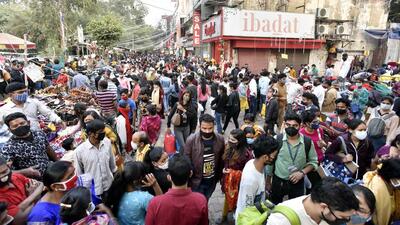 The popular South Delhi market was recently embroiled in a controversy when pictures of crowds violating social distancing norms at the market went viral on social media. (Sanjeev Verma/HT PHOTO)