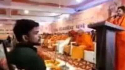 The Supreme Court has given the Uttarakhand government 10 days on a petition over the religious event where some speakers allegedly called for violence against Muslims and Christians. (Screengrab)