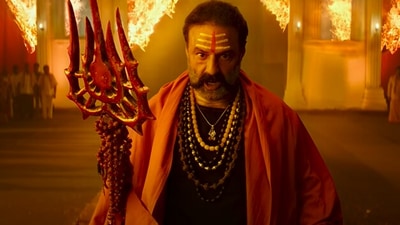 Nandamuri Balakrishna in a still from Akhanda.&nbsp; (YouTube)