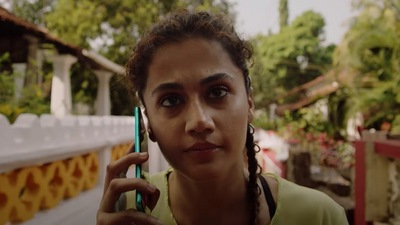 Taapsee Pannu in the trailer for Looop Lapeta.