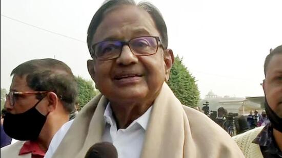 Congress Rajya Sabha MP P Chidambaram said if the AAP and the TMC fielded candidates and secured some votes in the upcoming Goa assembly elections, in effect they would be splitting the non-BJP vote. (ANI)