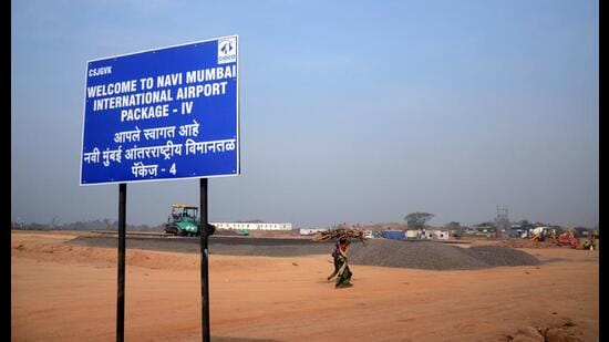 PAPs to stop Navi Mumbai International Airport project work on January 24. (HT FILE PHOTO)