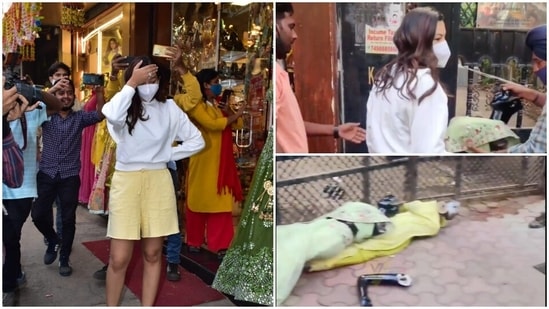 Gauahar Khan upset at the paparazzi's behaviour. Gauahar Khan upset at the paparazzi's behaviour. 