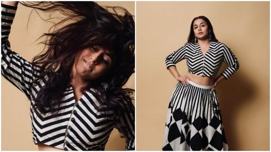 Vidya Balan Xxxx Potoa Com - Vidya Balan, in a monochrome co-ord set, looks right out of a dream |  Hindustan Times