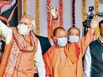 Prime Minister Narendra and Uttar Pradesh chief minister Yogi Adityanath wave to supporters at an event in Meerut on January 2. (FILE PHOTO) Prime Minister Narendra and Uttar Pradesh chief minister Yogi Adityanath wave to supporters at an event in Meerut on January 2. (FILE PHOTO)