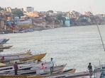 People proceeding for a holy dip in the Ganga due to lack of information about the ban were convinced and made to return from the borders, he said.(PTI) People proceeding for a holy dip in the Ganga due to lack of information about the ban were convinced and made to return from the borders, he said.(PTI)