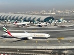 File photo of Emirates airliners on the tarmac in a general view of Dubai International Airport.&nbsp;