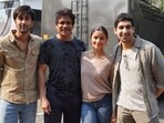 Nagarjuna with Ranbir Kapoor, Alia Bhatt and Ayan Mukerji. (Twitter)