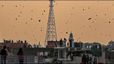 Jaipur: People fly kites on the occasion of Makar Sankaranti, in the Walled City area of Jaipur. (PTI) Jaipur: People fly kites on the occasion of Makar Sankaranti, in the Walled City area of Jaipur. (PTI)
