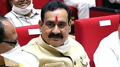 Madhya Pradesh minister Narottam Mishra. (HT_PRINT) Madhya Pradesh minister Narottam Mishra. (HT_PRINT)