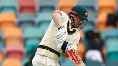 Australia's Travis Head bats against England during their Ashes cricket test match in Hobart, Friday, Jan. 14, 2022. (AP) Australia's Travis Head bats against England during their Ashes cricket test match in Hobart, Friday, Jan. 14, 2022. (AP)