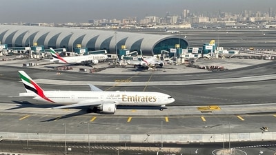File photo of Emirates airliners on the tarmac in a general view of Dubai International Airport.&nbsp; (REUTERS)