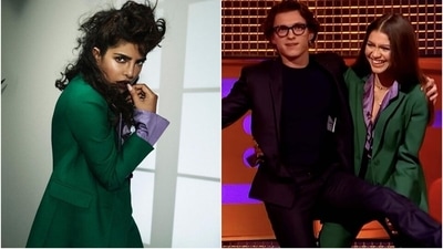 Priyanka Chopra or Zendaya: Who wore the stylish green Valentino suit with purple shirt better? Priyanka Chopra or Zendaya: Who wore the stylish green Valentino suit with purple shirt better?