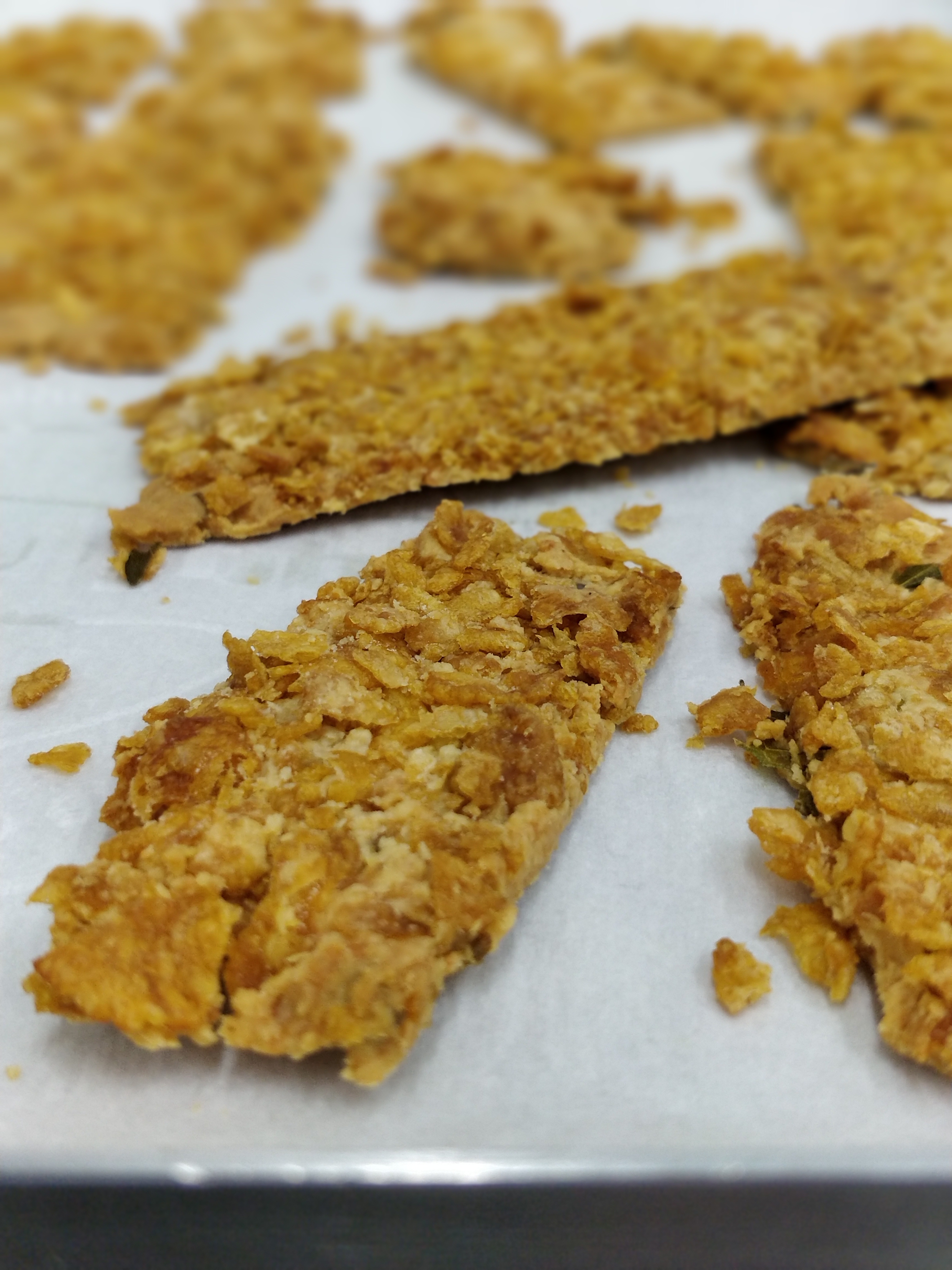 Makkai Parmesan crackers by home chef Shikha Sachdeva.