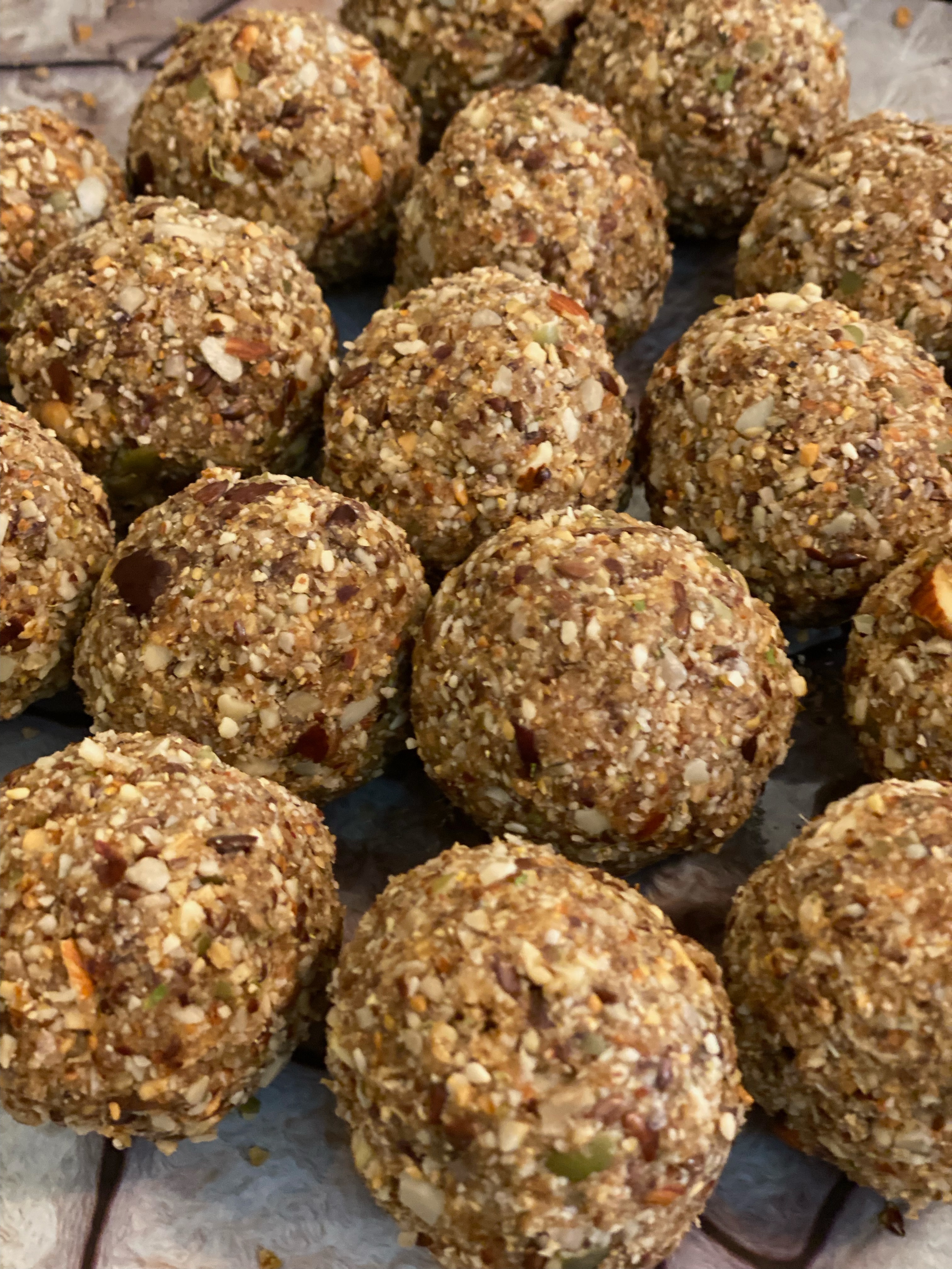 Biotin ladoo, prepared by home chef Anjali Wadhwa are a new addition this year.
