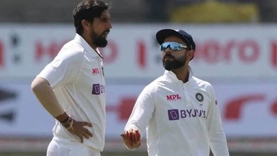 Indian pacer Ishant Sharma &amp; Virat Kohli&nbsp; (Twitter)