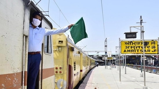 Senior railway officials said the issue to redesignate the post of ‘guard’ as ‘train manager was being demanded for quite some time. (Sameer Sehgal / HT Photo)