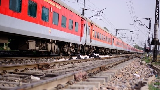 File photo of the Rajdhani Express train.(HT Photo) File photo of the Rajdhani Express train.(HT Photo)