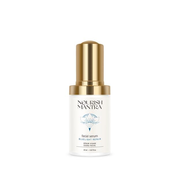 The bluelight repair serum by Nourish Mantra restores damage done by overexposure to screens The bluelight repair serum by Nourish Mantra restores damage done by overexposure to screens