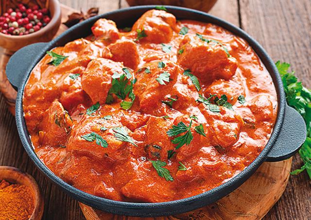 Our butter chicken, which used to be a basic dish, now has cashew paste and many fancy spices Our butter chicken, which used to be a basic dish, now has cashew paste and many fancy spices