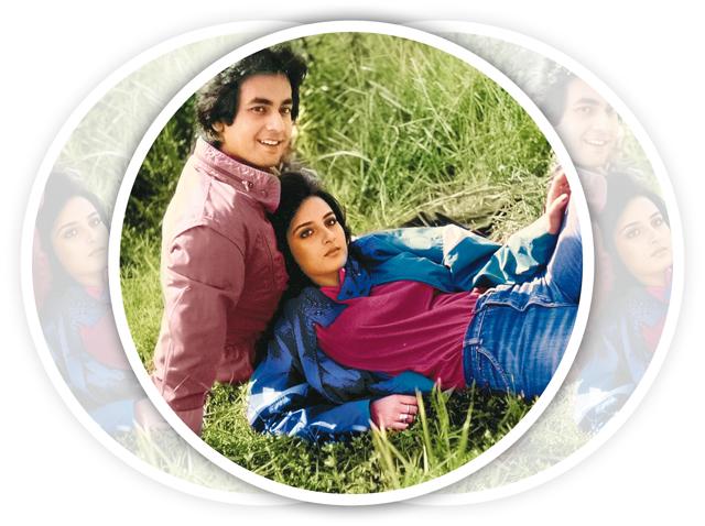 With Farha at a photo shoot for the Prakash Mehra produced film Imaandaar With Farha at a photo shoot for the Prakash Mehra produced film Imaandaar