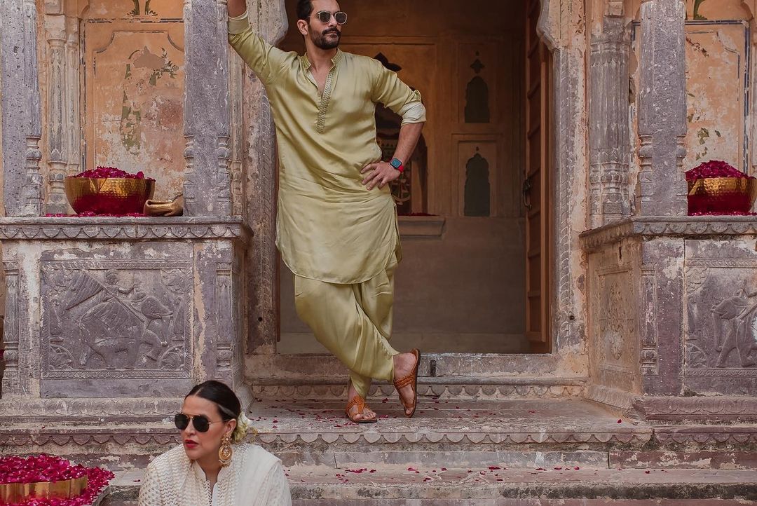 Neha Dhupia and Angad Bedi. Neha Dhupia and Angad Bedi. 