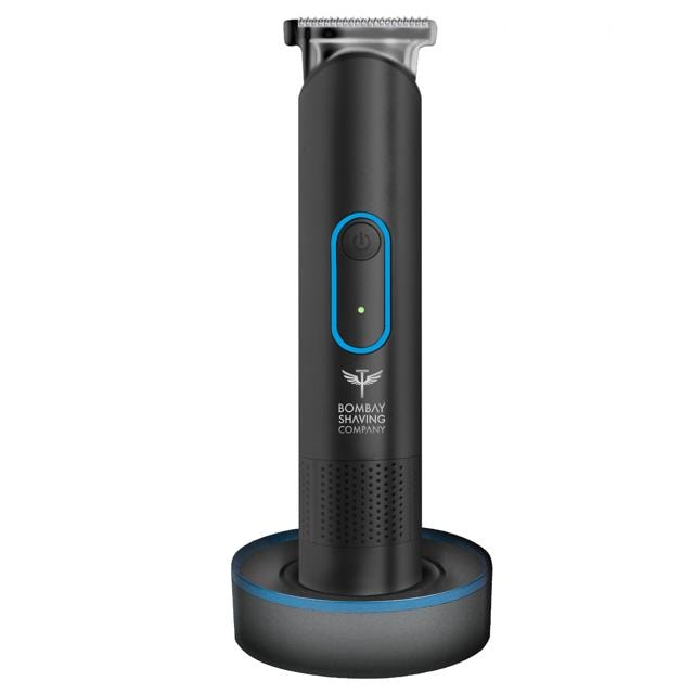 The facial hair trimmer by Bombay Shaving Company has multiple blade settings The facial hair trimmer by Bombay Shaving Company has multiple blade settings