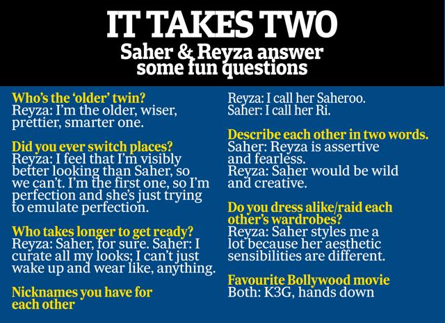 Quick questions with the twins Quick questions with the twins