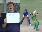 Dewald Brevis scored 65 against India in the U19 World Cup game.(Twitter) Dewald Brevis scored 65 against India in the U19 World Cup game.(Twitter)