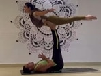 Sonnalli Seygall's AcroYoga routine in Rishikesh is all about trust
