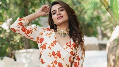 Samantha Ruth Prabhu will steal your heart in floral angrakha kurti and pants: See photos Samantha Ruth Prabhu will steal your heart in floral angrakha kurti and pants: See photos