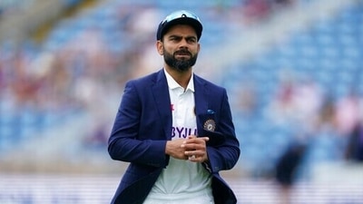 India's captain Virat Kohli walks back after the toss on the first day of third test cricket match between England and India, at Headingley cricket ground in Leeds, England, Wednesday, Aug. 25, 2021. (AP) India's captain Virat Kohli walks back after the toss on the first day of third test cricket match between England and India, at Headingley cricket ground in Leeds, England, Wednesday, Aug. 25, 2021. (AP)