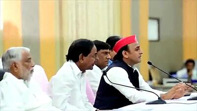 The invitation fits among K Chandrasekhar Rao’s attempts to form a non-Congress and non-Bharatiya Janata Party front at the national level before the next general election. (ANI) The invitation fits among K Chandrasekhar Rao’s attempts to form a non-Congress and non-Bharatiya Janata Party front at the national level before the next general election. (ANI)