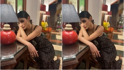 Mouni posted the pictures on her Instagram page with the caption, "Go! It's time to ignite; Turn down the fright; Your keen eyes bright; Everything is alright. Aron Micko HB." (Instagram/@imouniroy) Mouni posted the pictures on her Instagram page with the caption, "Go! It's time to ignite; Turn down the fright; Your keen eyes bright; Everything is alright. Aron Micko HB." (Instagram/@imouniroy)
