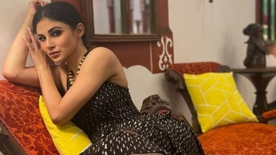 Mouni Roy, who is set to tie the knot with her partner Suraj Nambiar, took to Instagram this weekend to share several pictures of herself wearing a stunning black dress. The star always manages to set the bar higher with her glam sartorial choices, and we love them all. This new look, in which the star is a picture of elegance, won compliments from fashion critics. (Instagram/@imouniroy) Mouni Roy, who is set to tie the knot with her partner Suraj Nambiar, took to Instagram this weekend to share several pictures of herself wearing a stunning black dress. The star always manages to set the bar higher with her glam sartorial choices, and we love them all. This new look, in which the star is a picture of elegance, won compliments from fashion critics. (Instagram/@imouniroy)