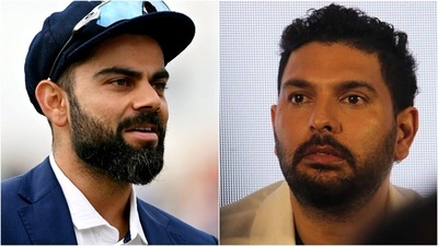 Virat Kohli (L) quit Test captaincy on Saturday. (ANI/Getty) Virat Kohli (L) quit Test captaincy on Saturday. (ANI/Getty)