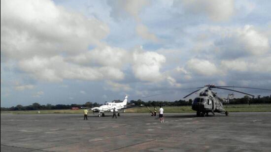 The Darbhanga airport runaway. (HT Photo)