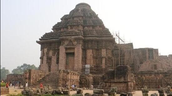 The Konark Temple dedicated to the Sun God was built by King Narasimhadeva-I of the Ganga dynasty between 1243 and 1255. (HT File Photo)
