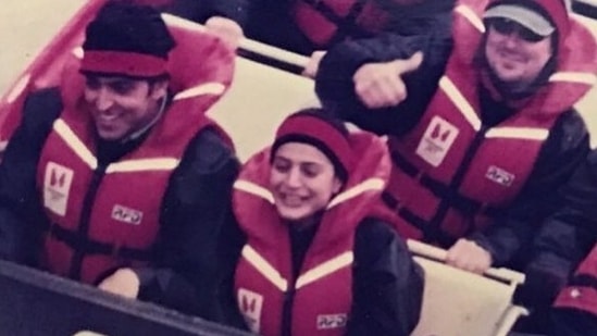 Ameesha Patel shared this throwback photo with Hrithik Roshan. (Instagram)